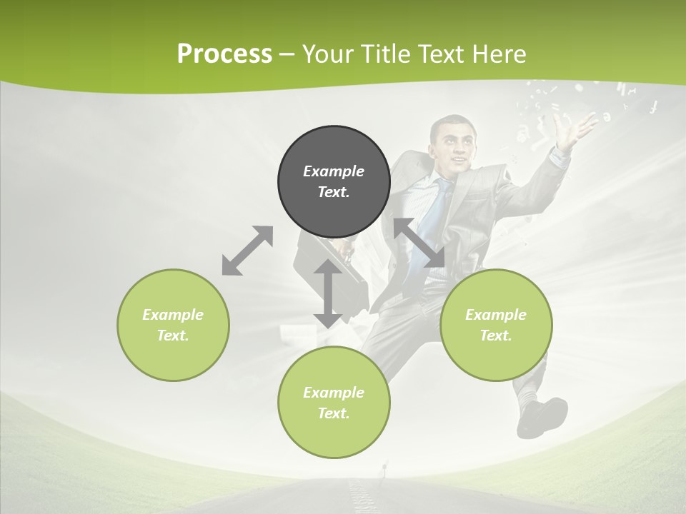 Country Businessman Forward PowerPoint Template