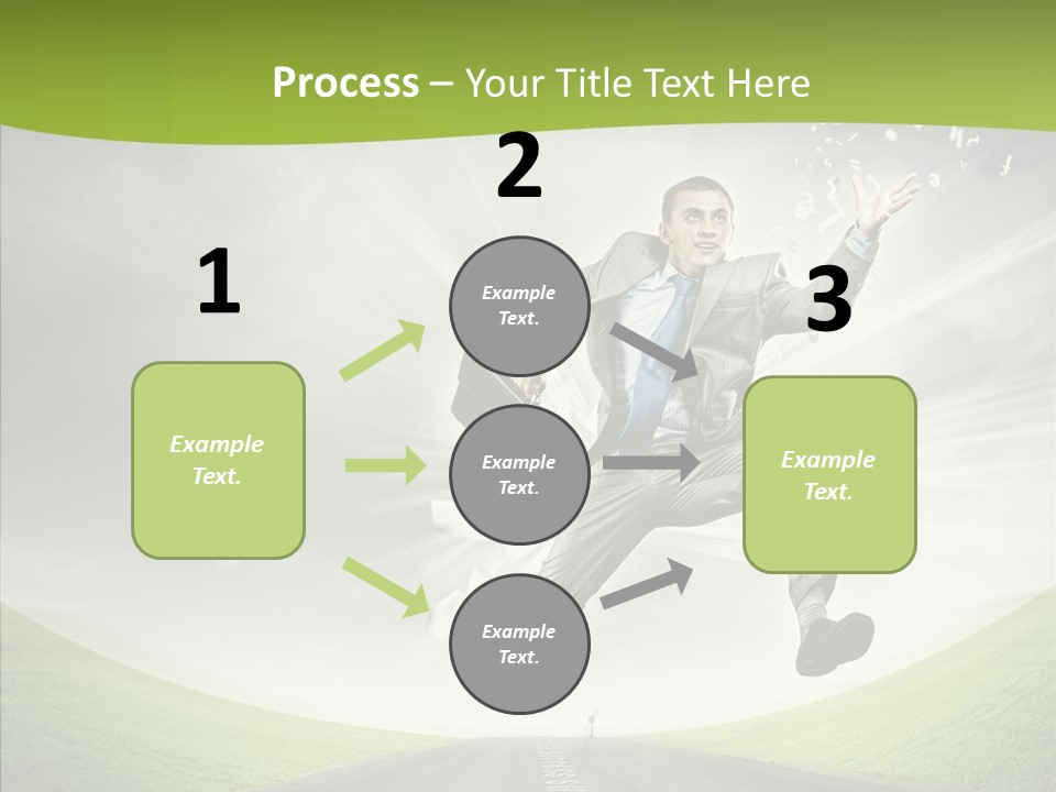 Country Businessman Forward PowerPoint Template