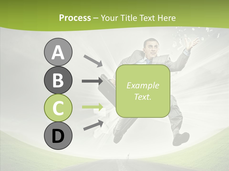 Country Businessman Forward PowerPoint Template