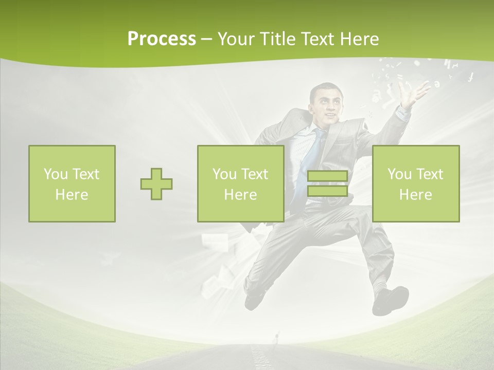 Country Businessman Forward PowerPoint Template