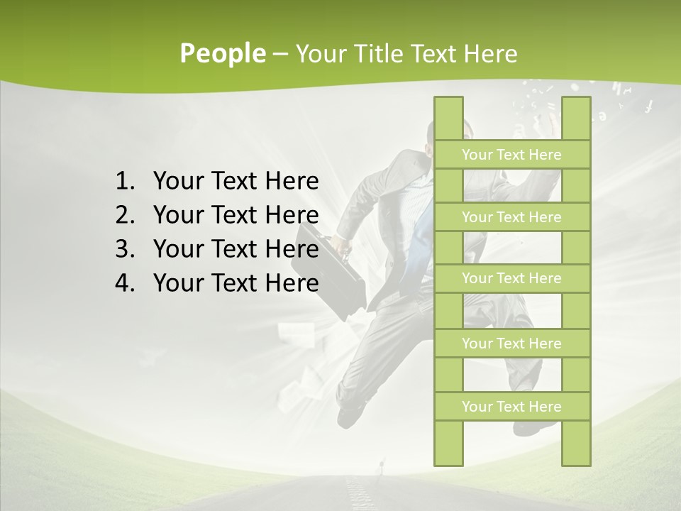 Country Businessman Forward PowerPoint Template