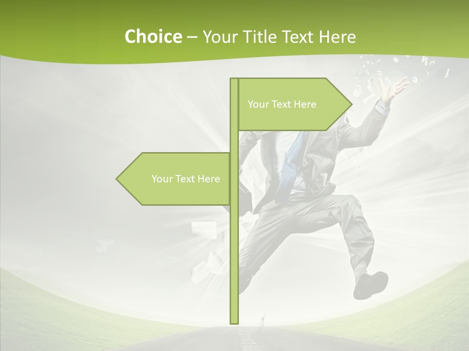 Country Businessman Forward PowerPoint Template