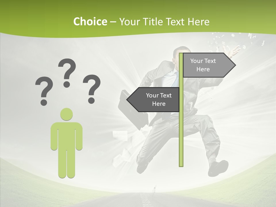 Country Businessman Forward PowerPoint Template