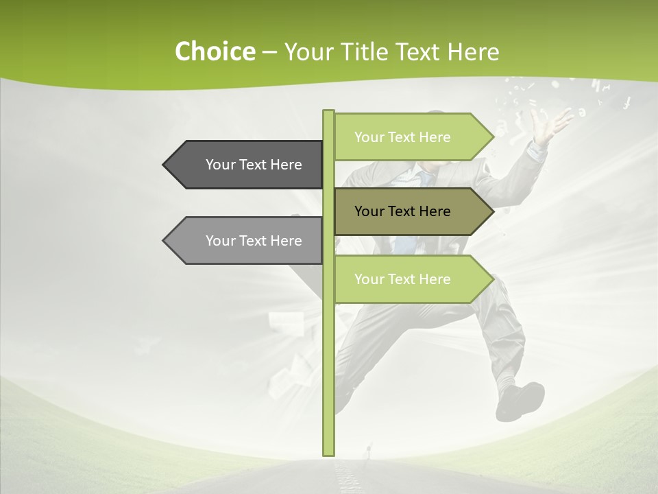 Country Businessman Forward PowerPoint Template