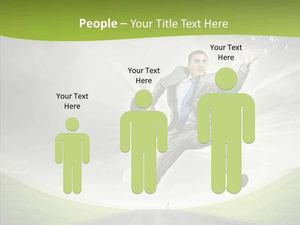 Country Businessman Forward PowerPoint Template