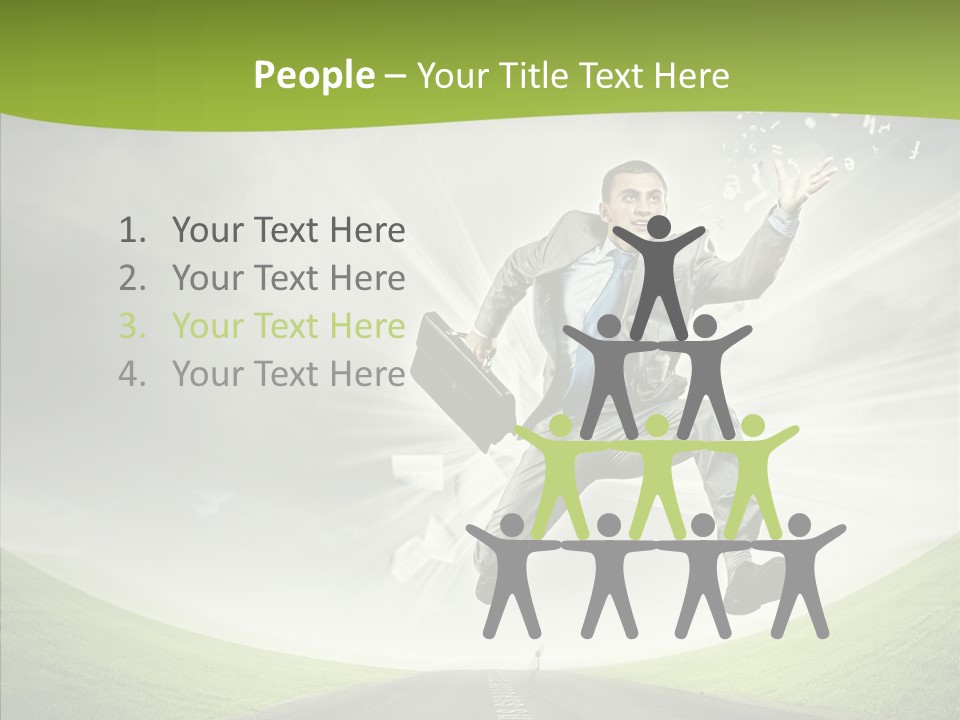 Country Businessman Forward PowerPoint Template