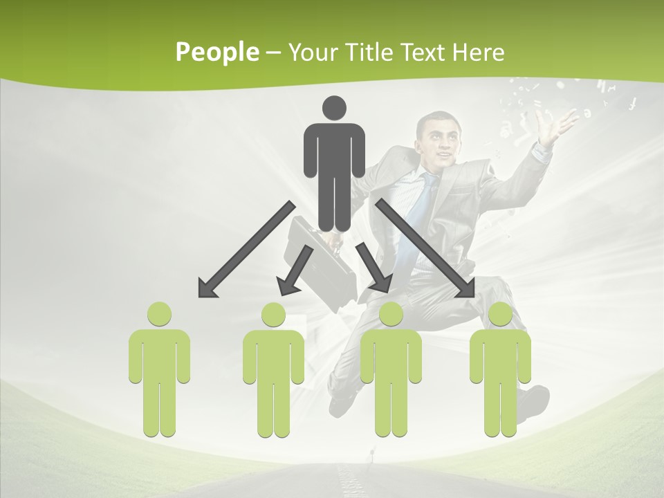 Country Businessman Forward PowerPoint Template