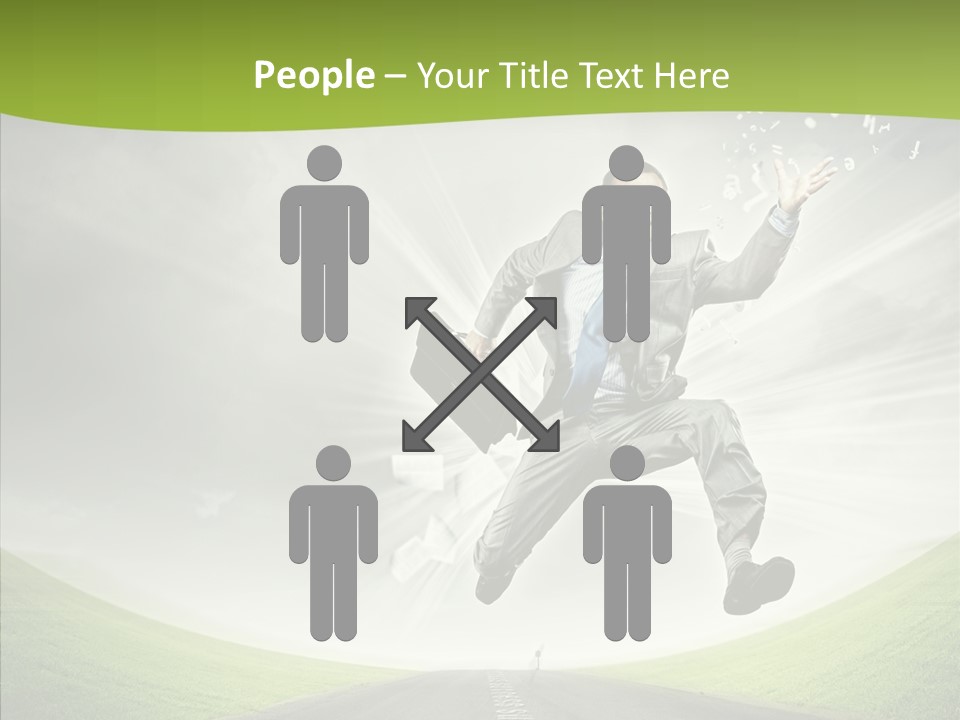 Country Businessman Forward PowerPoint Template