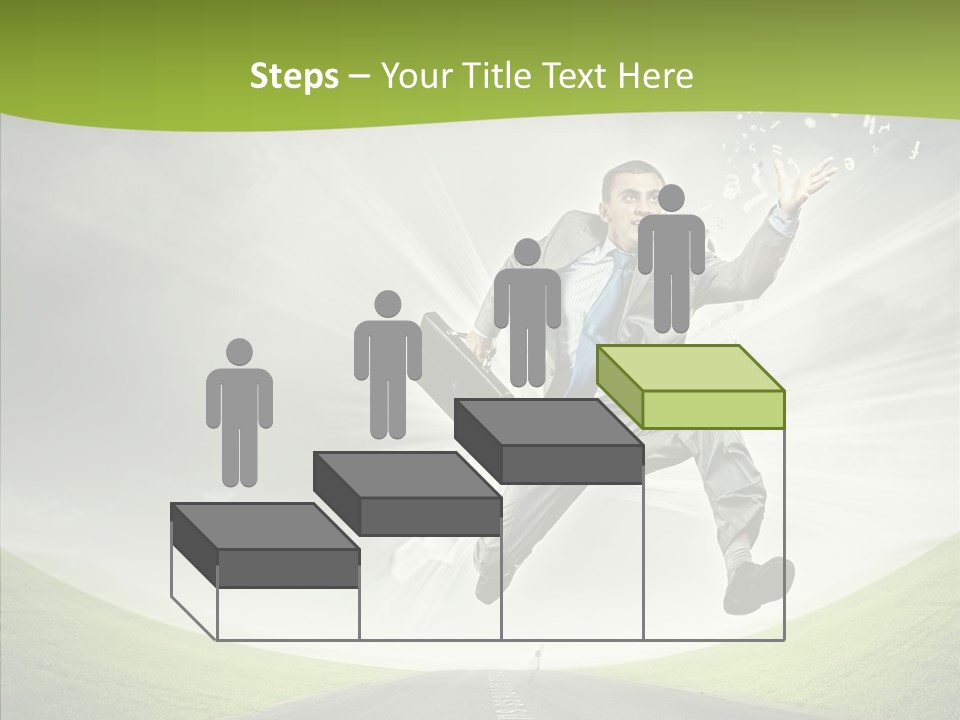 Country Businessman Forward PowerPoint Template