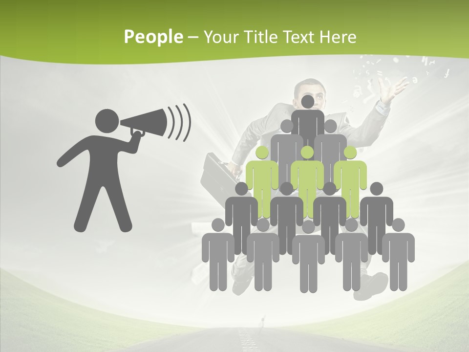 Country Businessman Forward PowerPoint Template