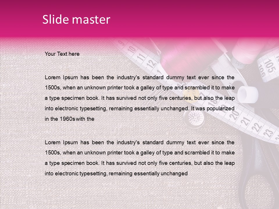 Orange Reel Pile PowerPoint Template