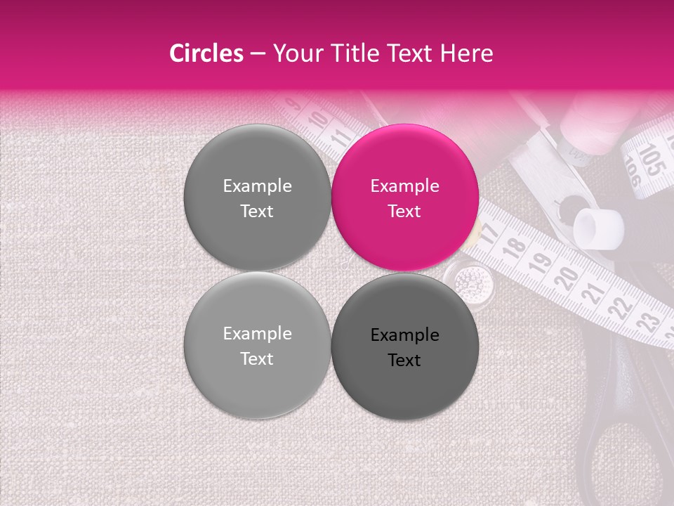 Orange Reel Pile PowerPoint Template