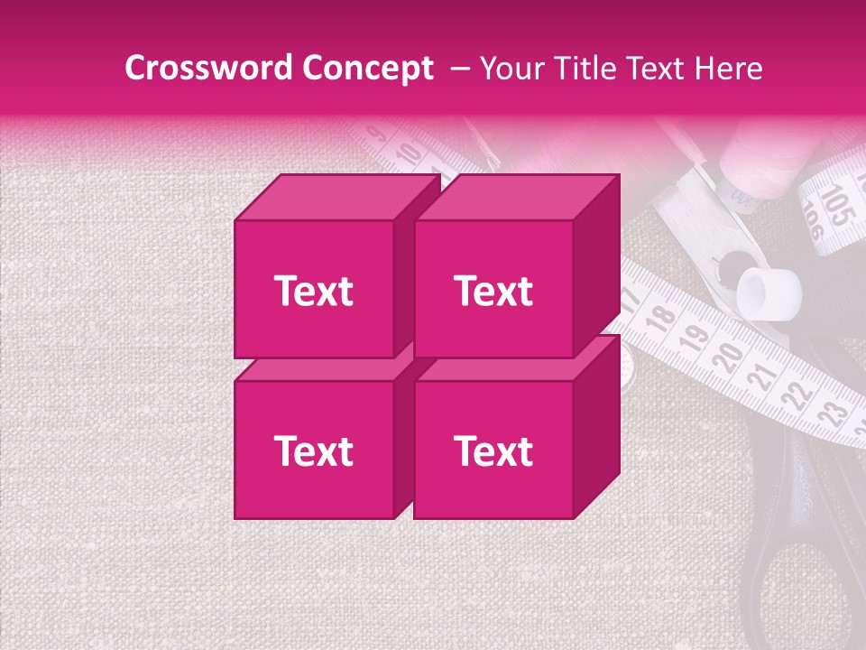 Orange Reel Pile PowerPoint Template