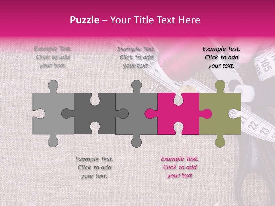 Orange Reel Pile PowerPoint Template