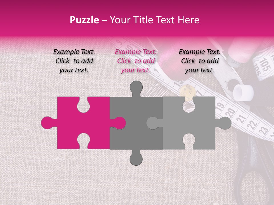 Orange Reel Pile PowerPoint Template