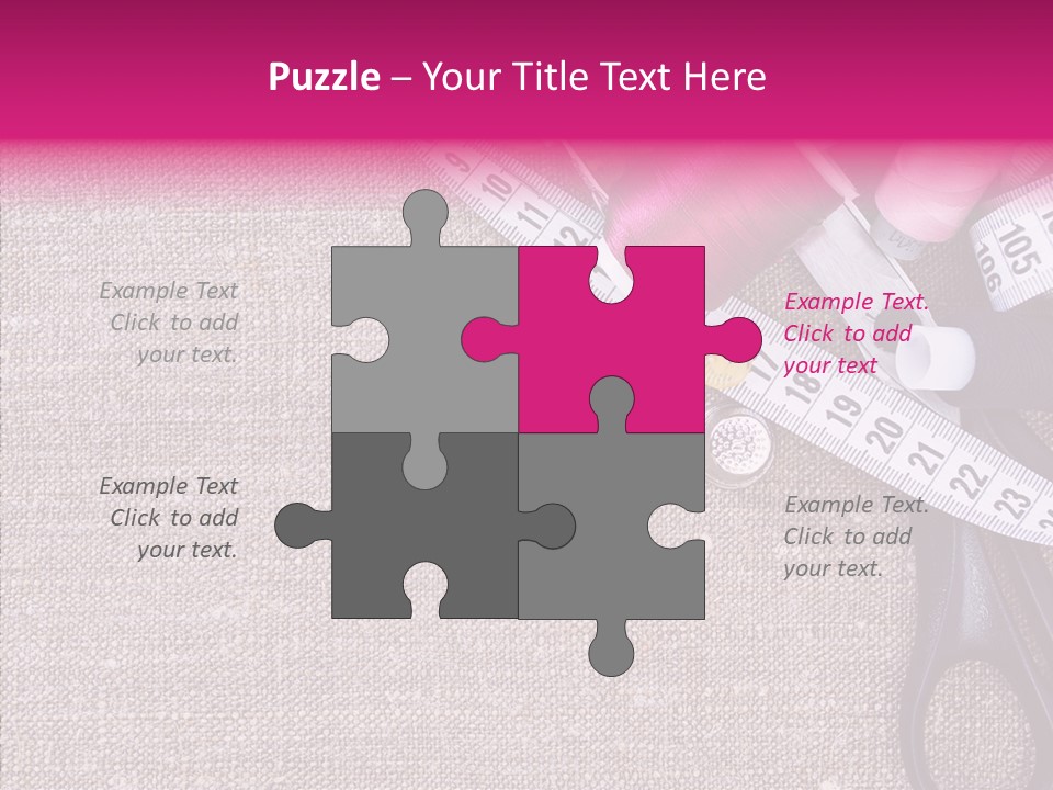 Orange Reel Pile PowerPoint Template