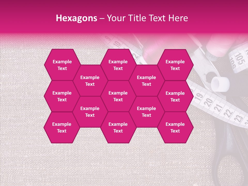 Orange Reel Pile PowerPoint Template