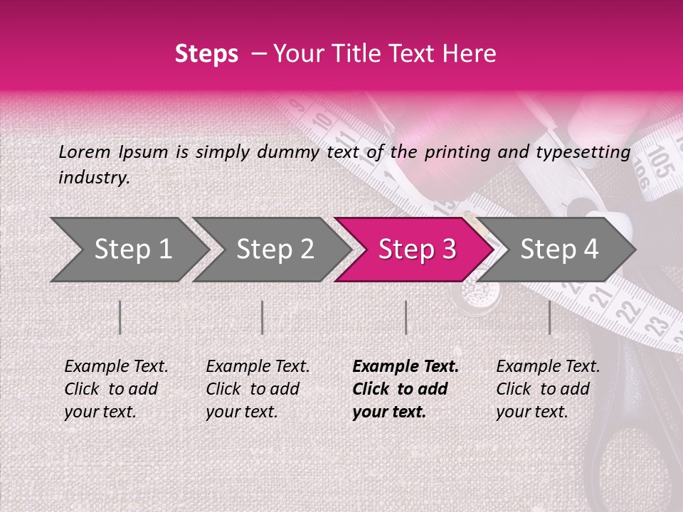 Orange Reel Pile PowerPoint Template