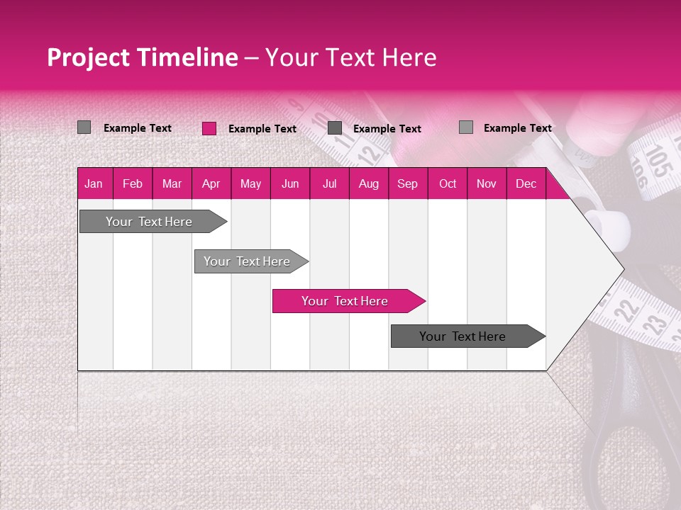 Orange Reel Pile PowerPoint Template