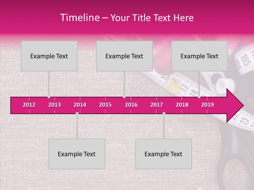 Orange Reel Pile PowerPoint Template