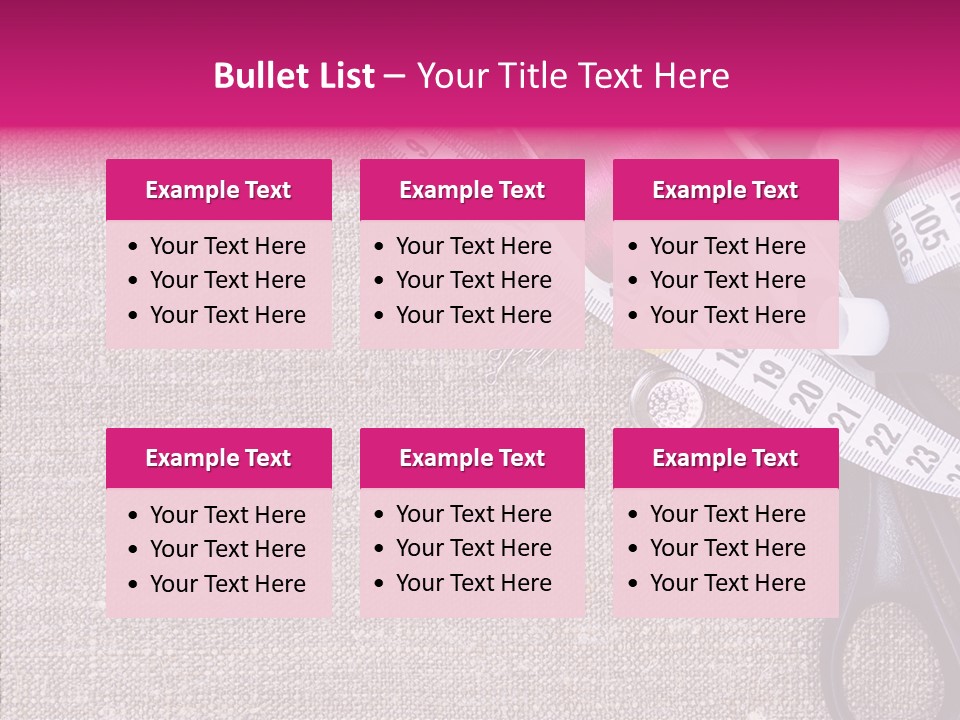 Orange Reel Pile PowerPoint Template