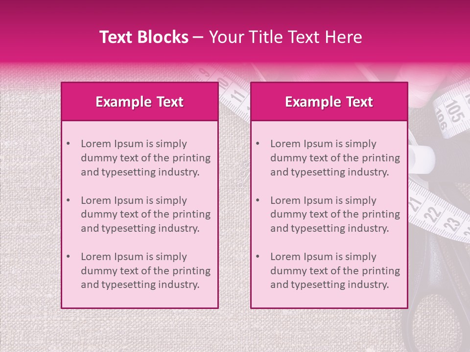 Orange Reel Pile PowerPoint Template