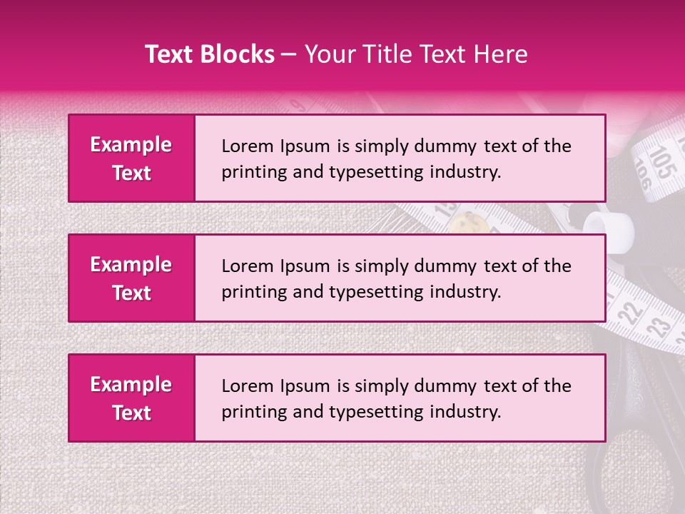 Orange Reel Pile PowerPoint Template