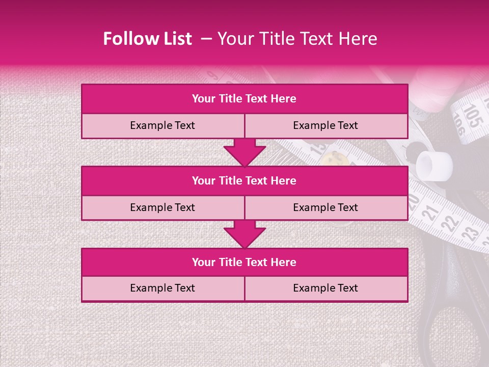 Orange Reel Pile PowerPoint Template