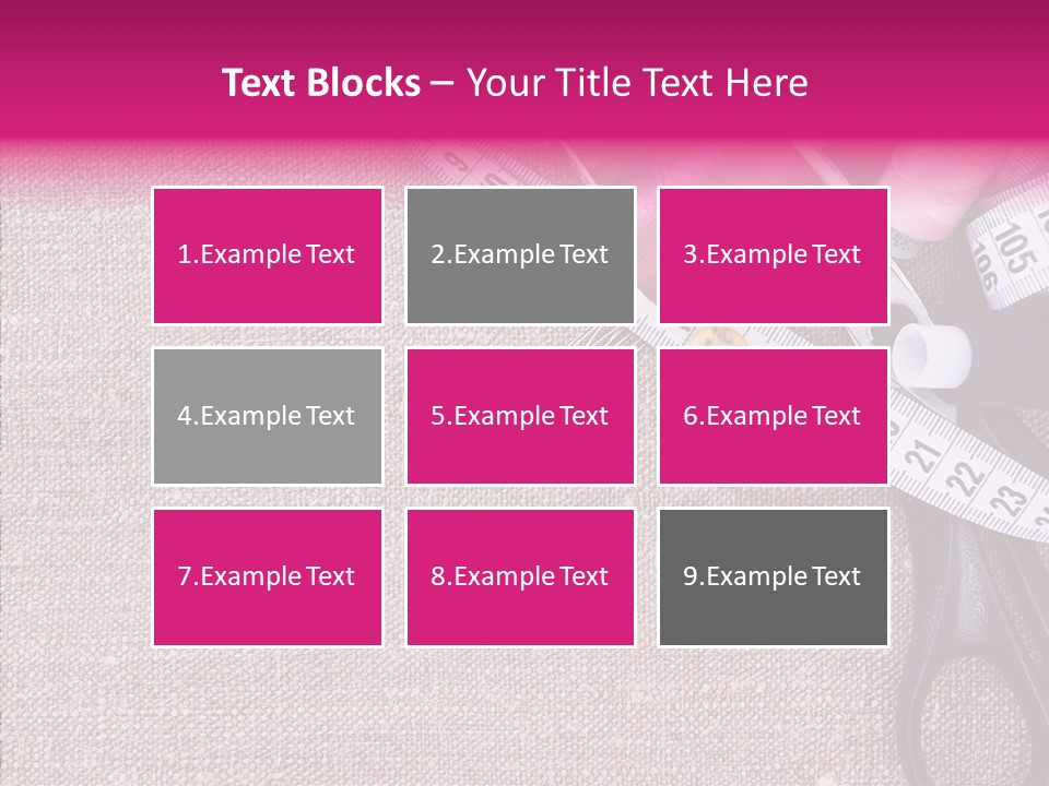 Orange Reel Pile PowerPoint Template