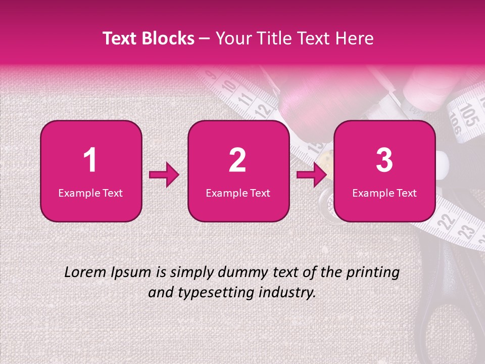 Orange Reel Pile PowerPoint Template