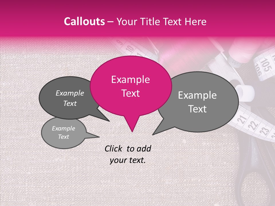 Orange Reel Pile PowerPoint Template