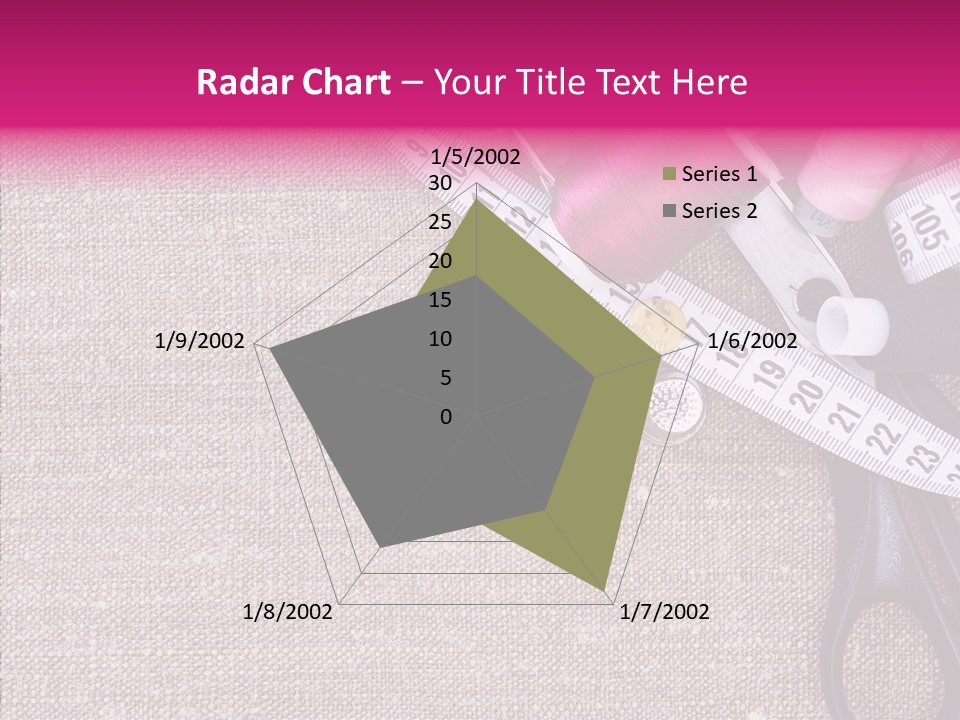 Orange Reel Pile PowerPoint Template