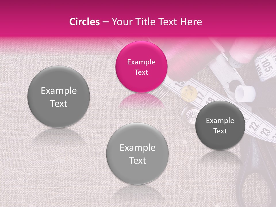 Orange Reel Pile PowerPoint Template