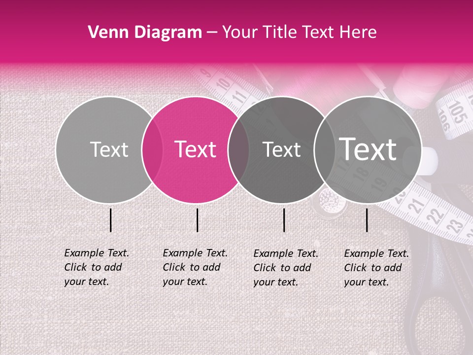 Orange Reel Pile PowerPoint Template