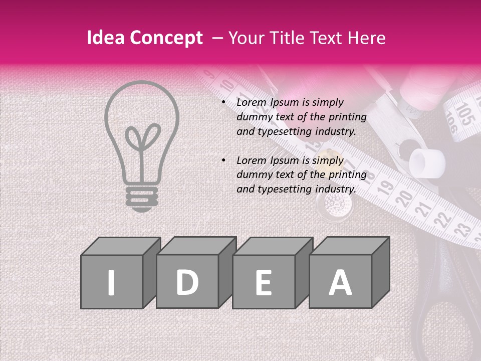 Orange Reel Pile PowerPoint Template