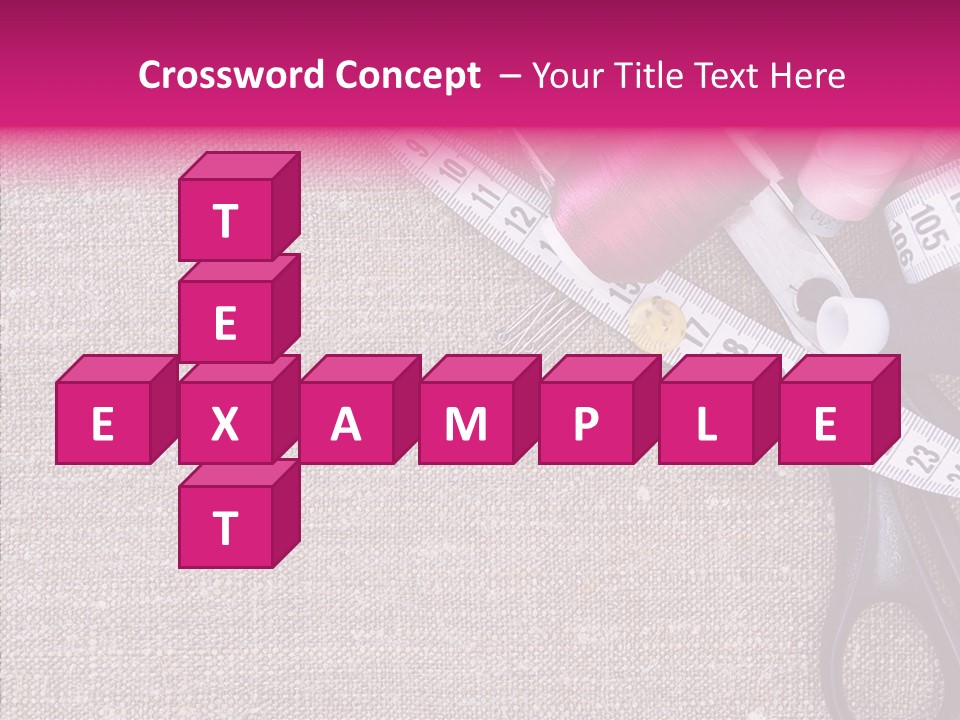 Orange Reel Pile PowerPoint Template