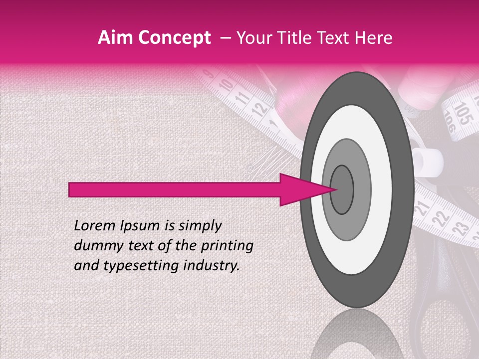 Orange Reel Pile PowerPoint Template