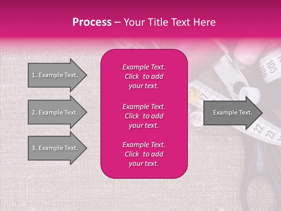 Orange Reel Pile PowerPoint Template
