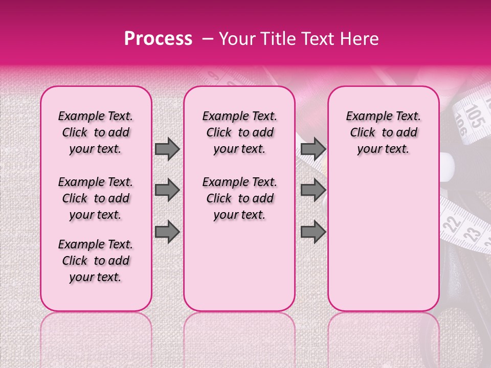 Orange Reel Pile PowerPoint Template
