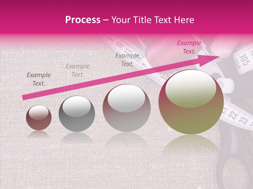 Orange Reel Pile PowerPoint Template