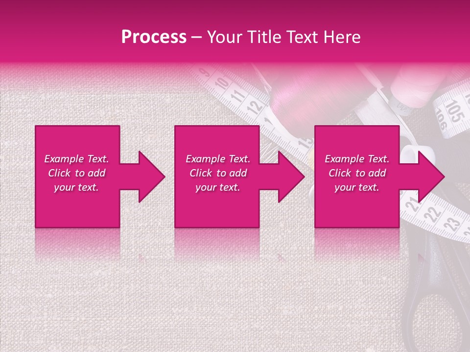 Orange Reel Pile PowerPoint Template