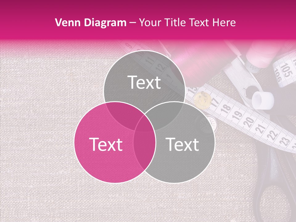 Orange Reel Pile PowerPoint Template