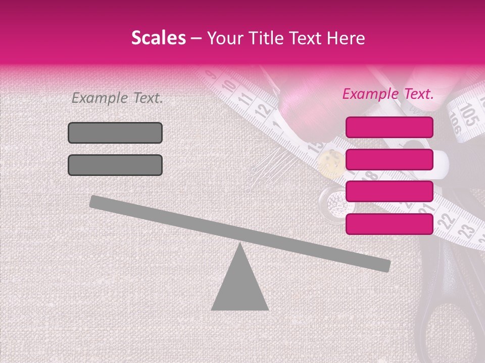 Orange Reel Pile PowerPoint Template