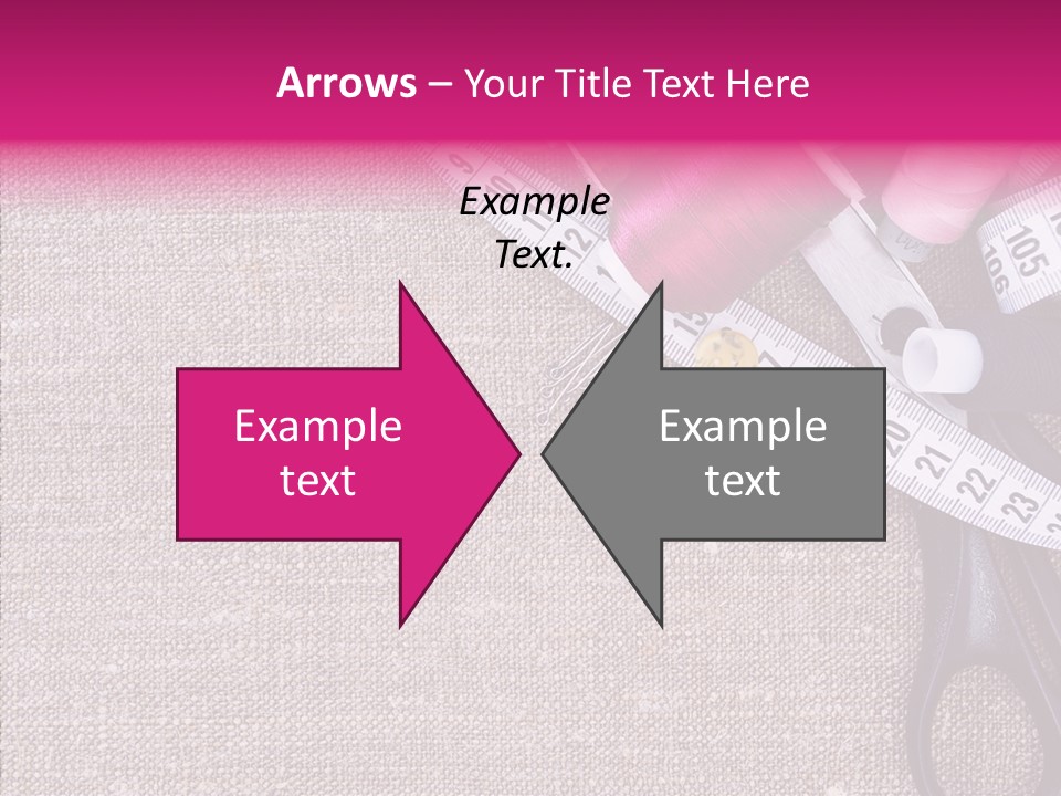 Orange Reel Pile PowerPoint Template