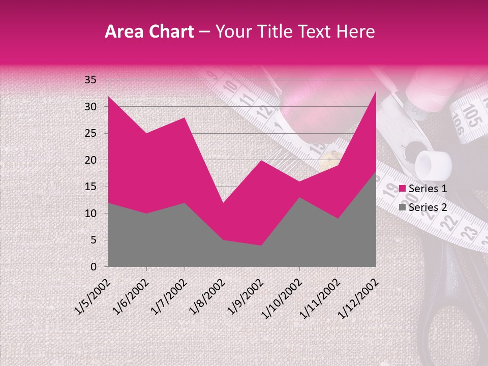 Orange Reel Pile PowerPoint Template