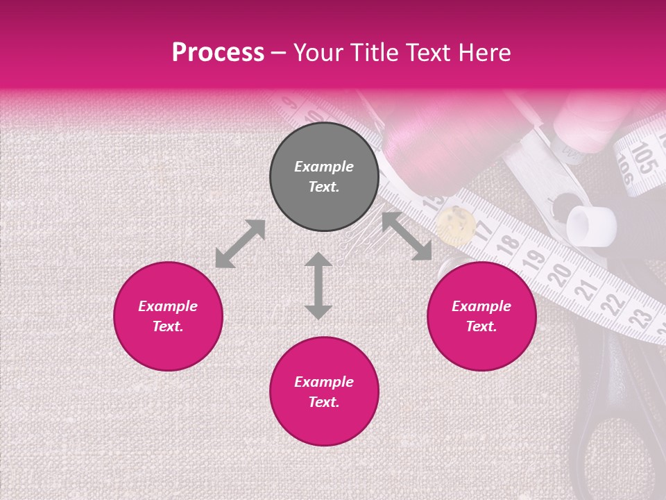Orange Reel Pile PowerPoint Template