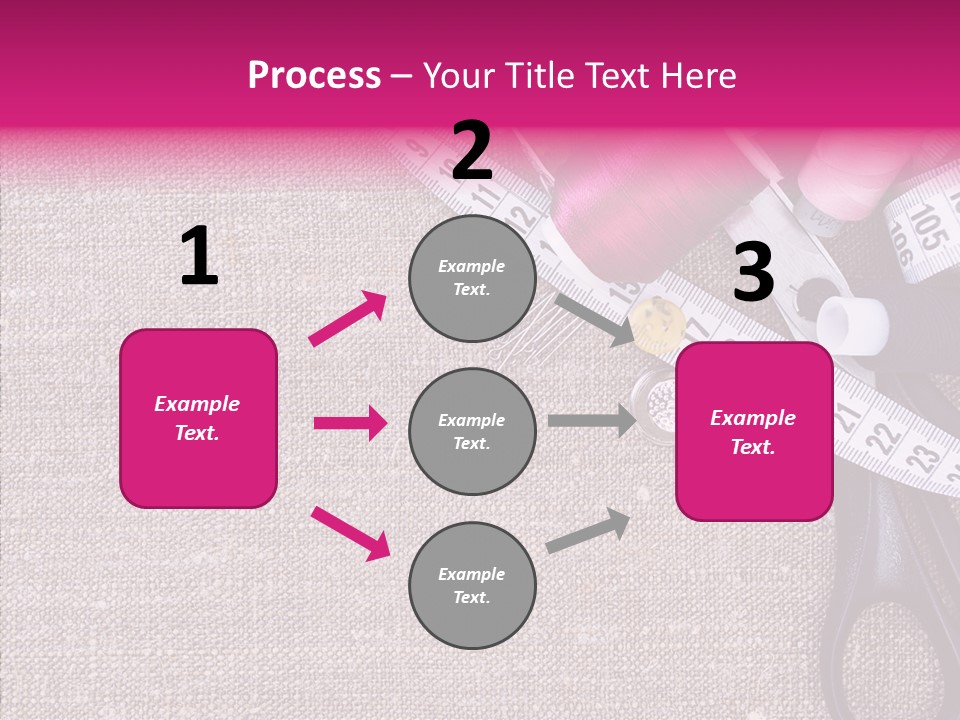 Orange Reel Pile PowerPoint Template