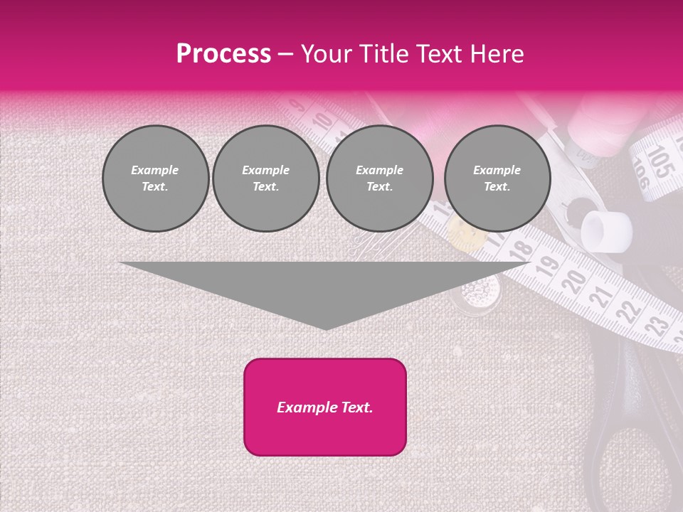 Orange Reel Pile PowerPoint Template