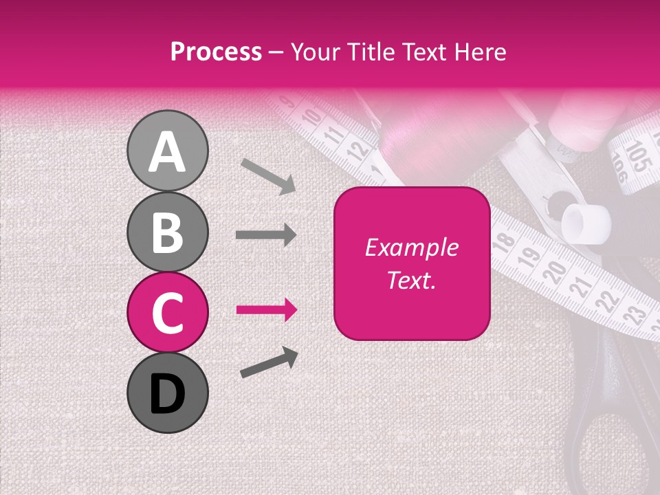 Orange Reel Pile PowerPoint Template