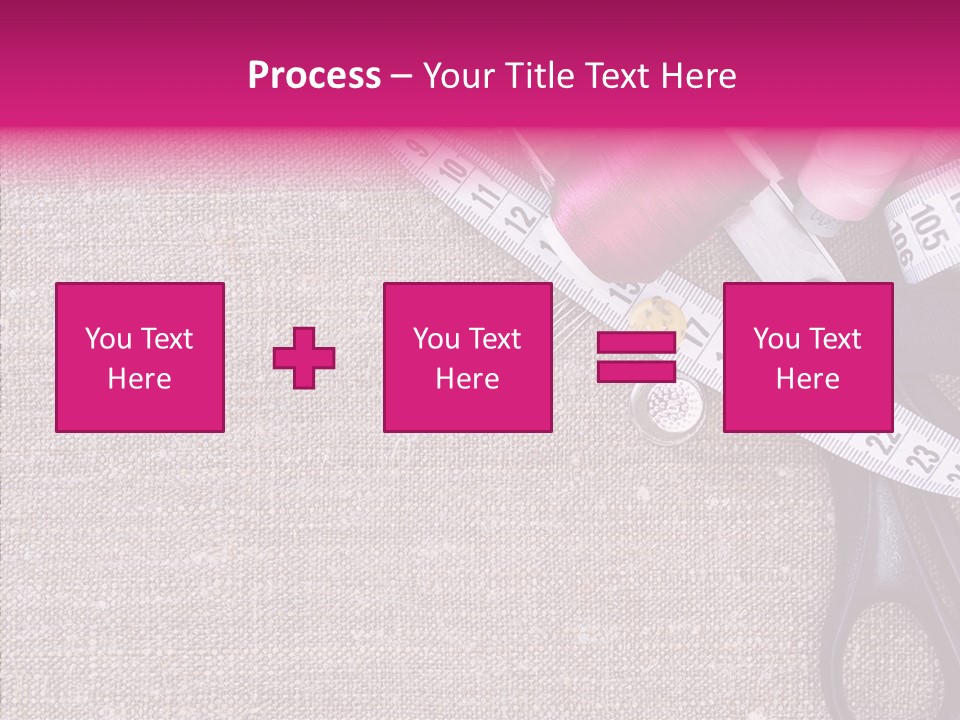 Orange Reel Pile PowerPoint Template